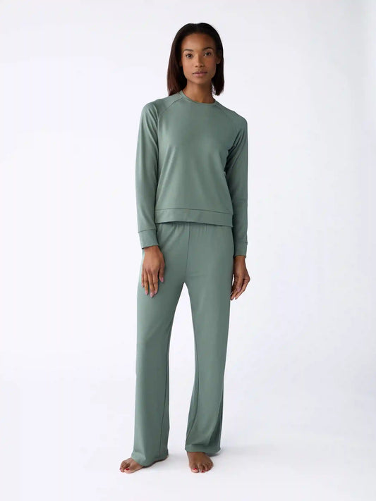 Women's Brushed Bamboo Wide Leg Pull On Pant TALL - Last Chance