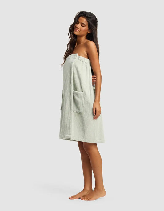 Ribbed Terry Bath Wrap