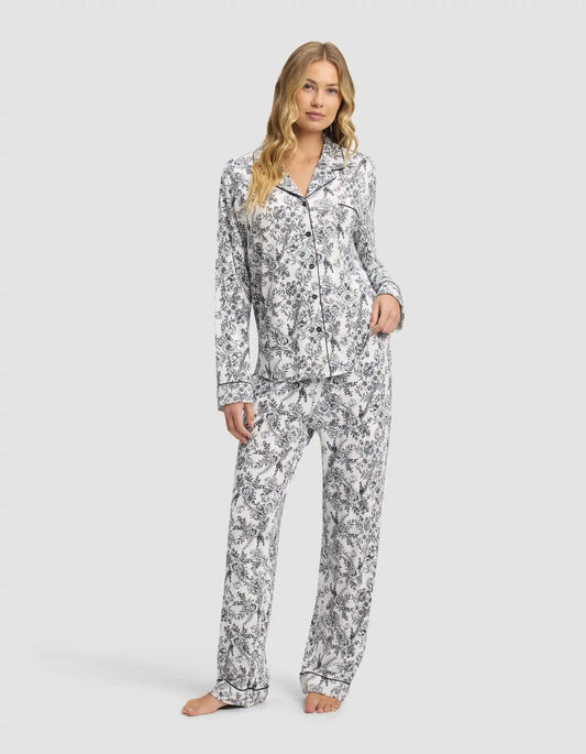 Women's Bamboo Stretch-Knit Long Sleeve Pajama Set - Last Chance