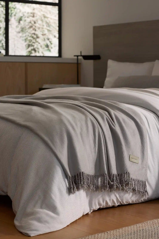 Bamboo Tassel Throw
