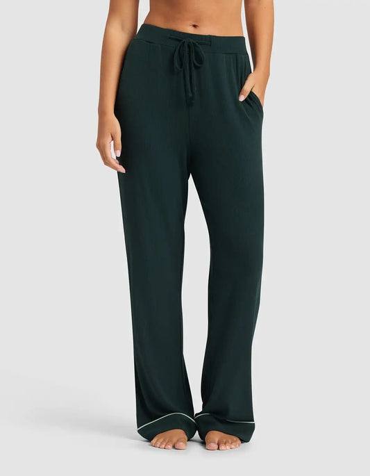 Women's Bamboo Rib Knit Classic Pajama Pant - Last Chance