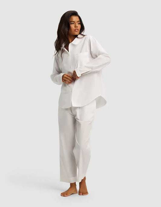 Women's Sutton Long Sleeve Cropped Pajama Set - Last Chance