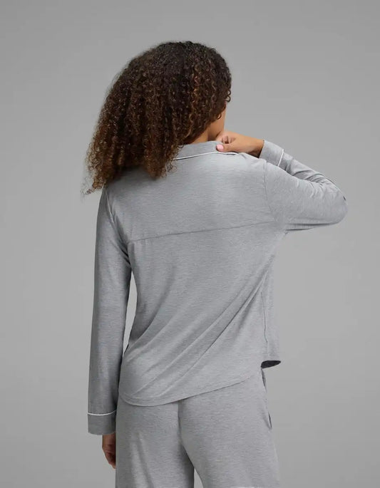 Women's Bamboo Stretch-Knit Long Sleeve Pajama Top - Petite