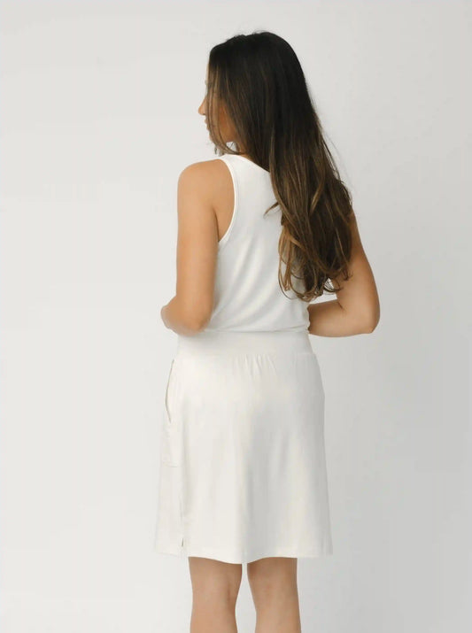 Women's Brushed Bamboo Patch Pocket Skirt