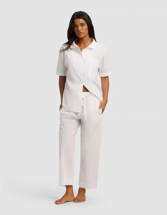 Women's Sutton Short Sleeve & Cropped Pajama Pant Set - Last Chance